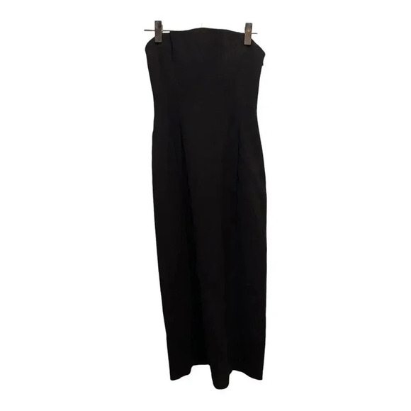 NWT A.L.C Elizabeth Strapless Midi Dress In Black | Size 0‎ - Picture 3 of 9